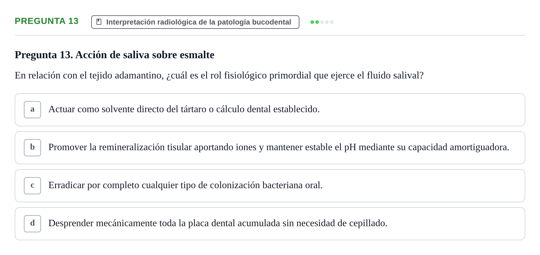 Enunciado: Pregunta 13