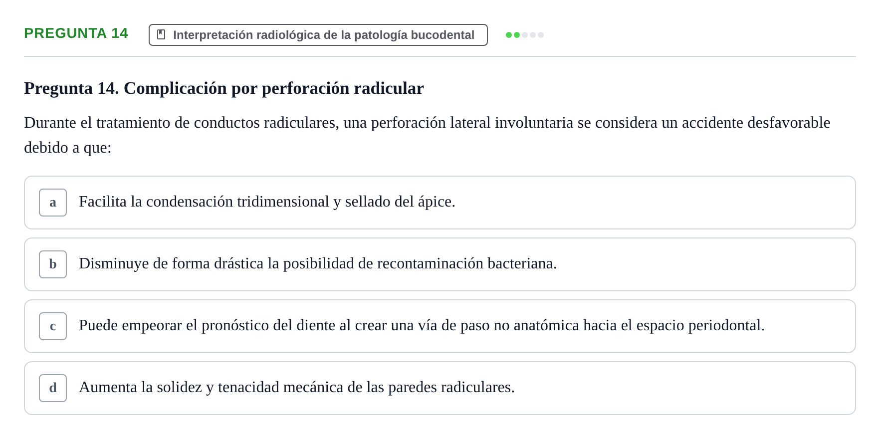 Enunciado: Pregunta 14