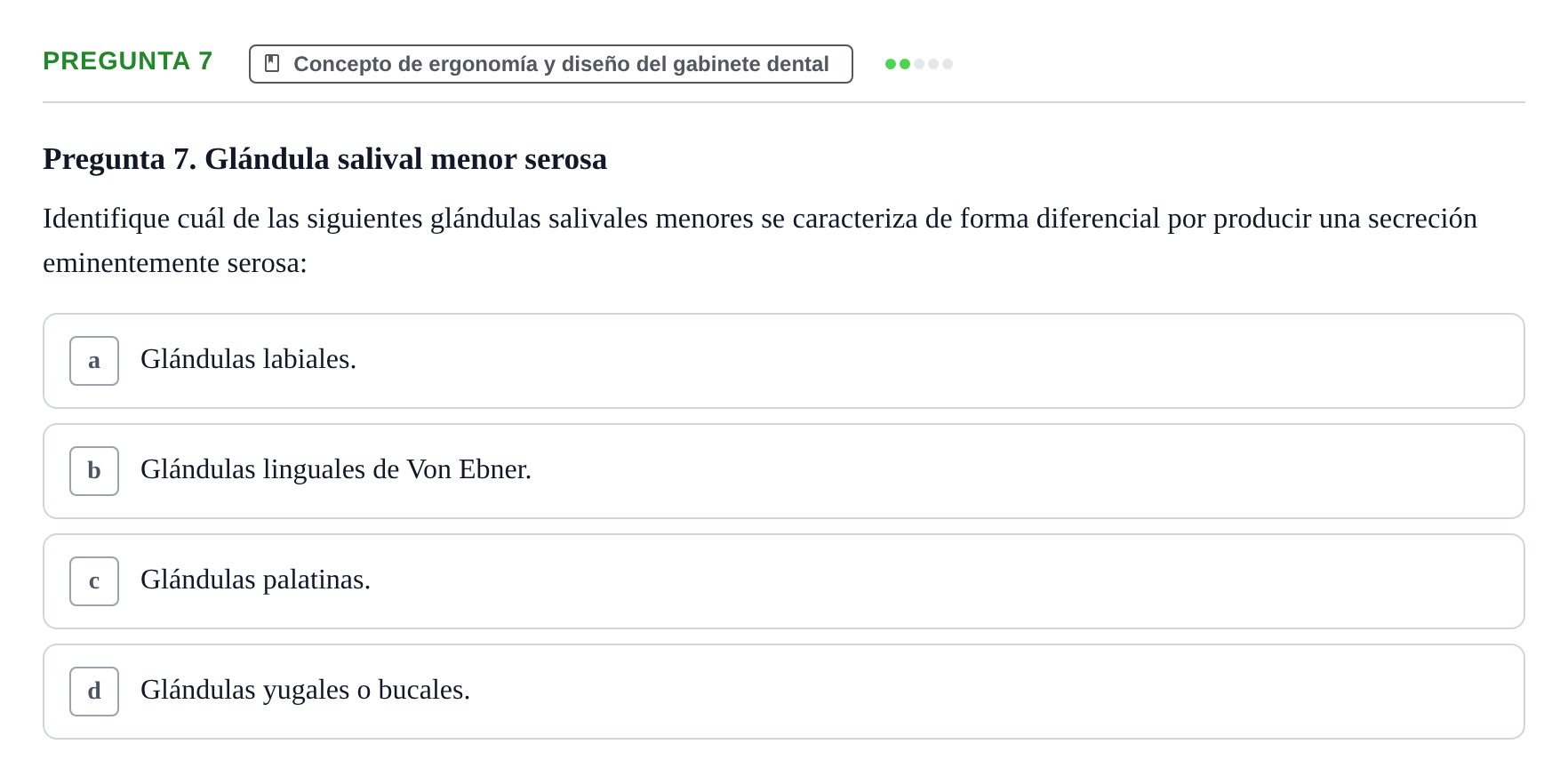 Enunciado: Pregunta 7