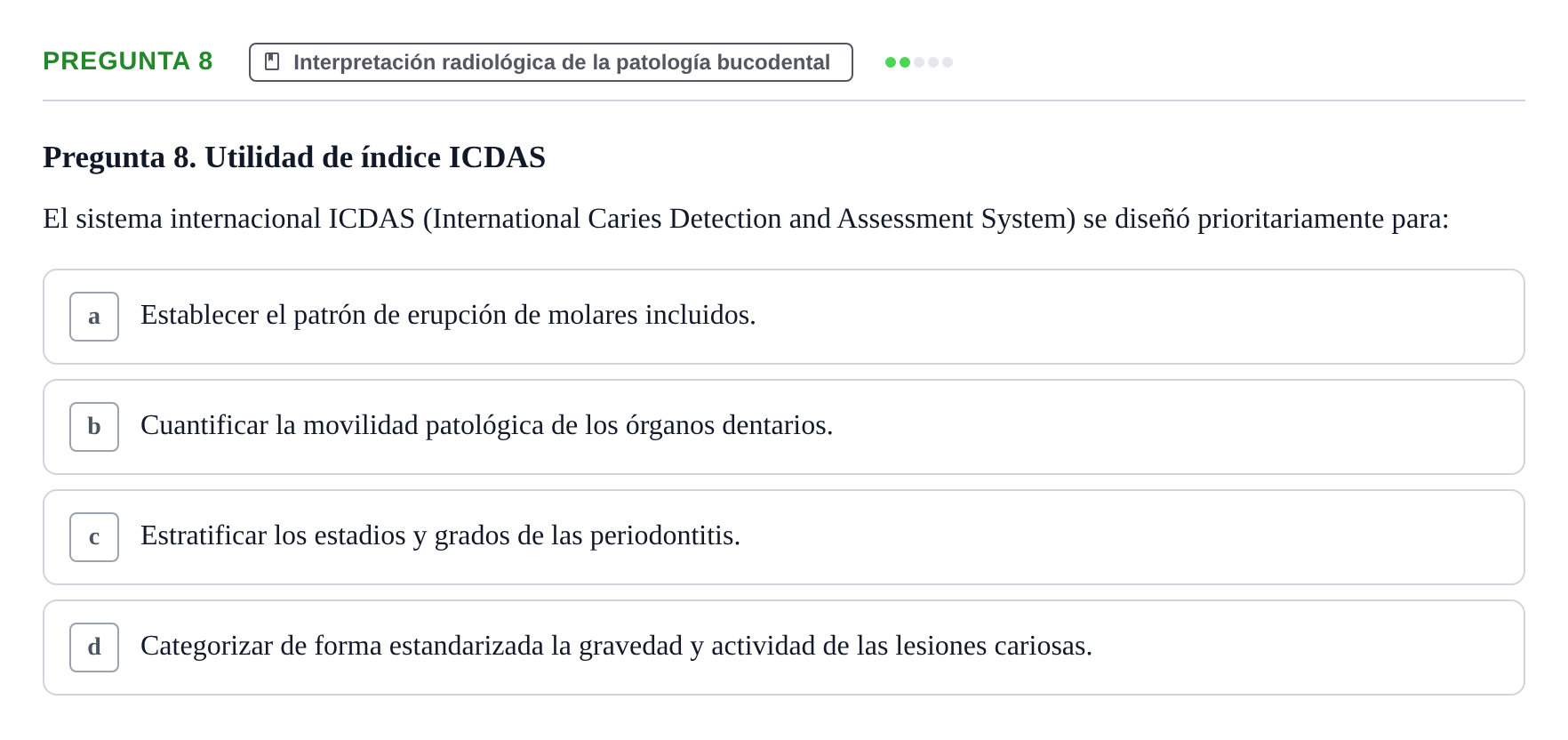 Enunciado: Pregunta 8