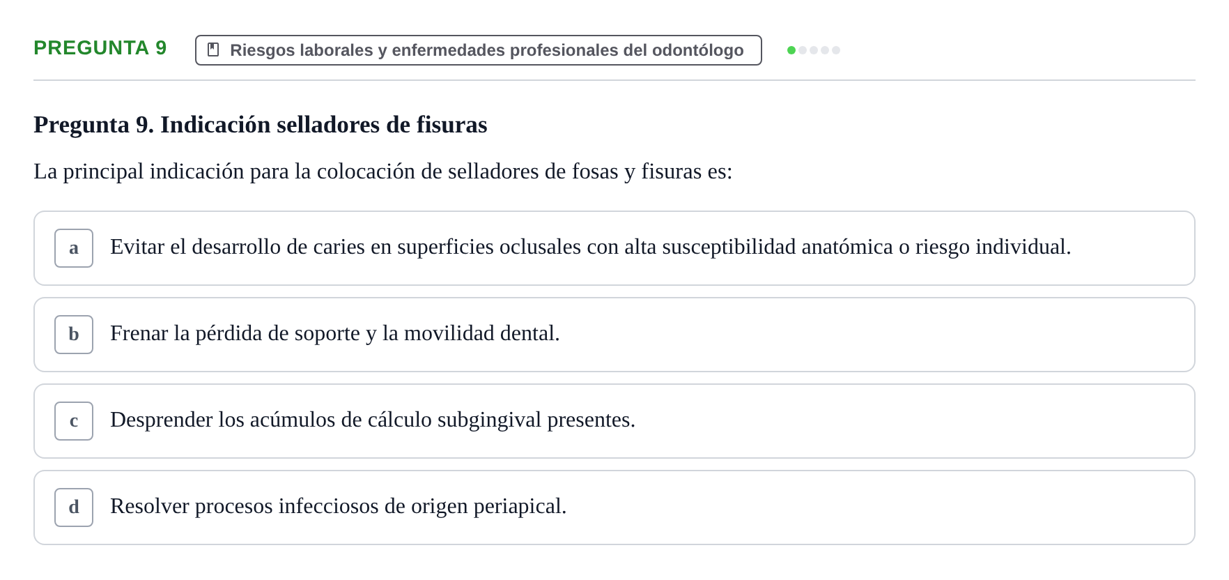 Enunciado: Pregunta 9