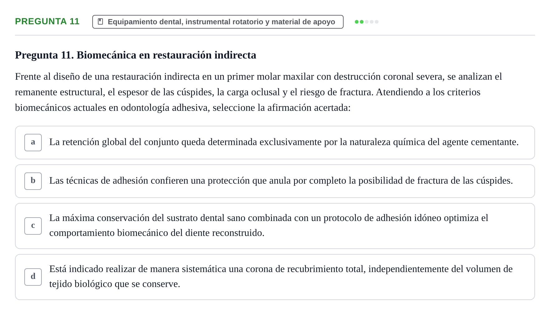 Enunciado: Pregunta 11