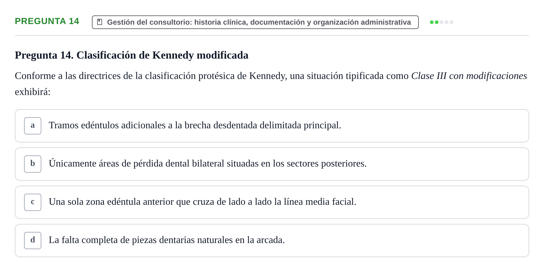 Enunciado: Pregunta 14