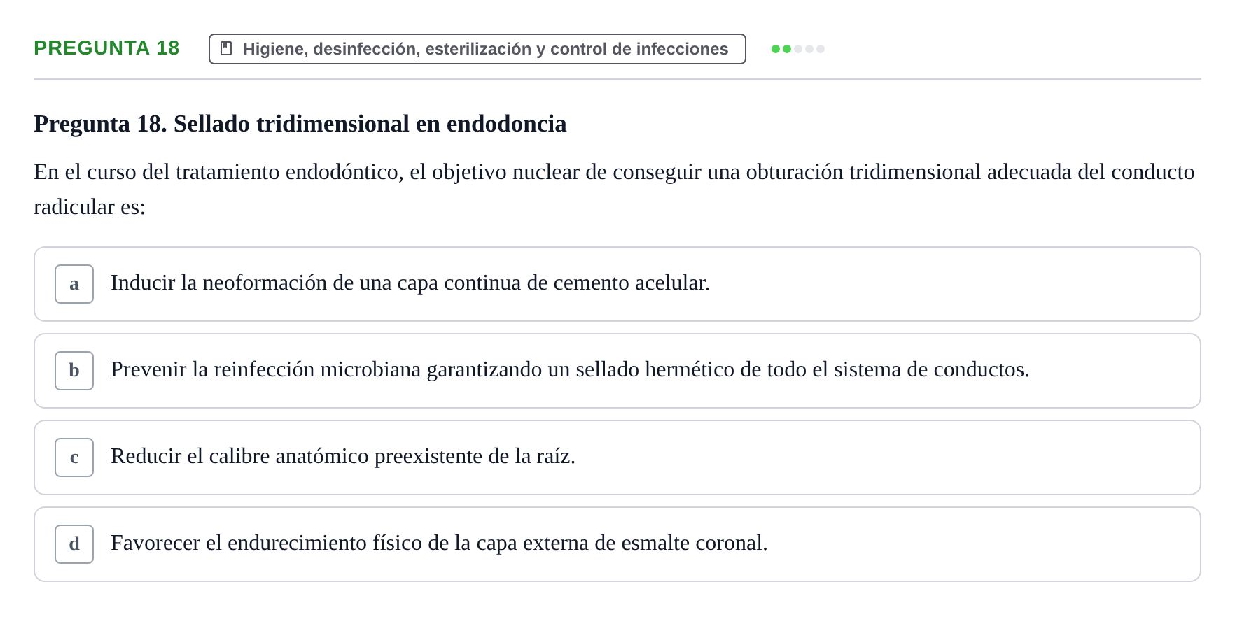 Enunciado: Pregunta 18