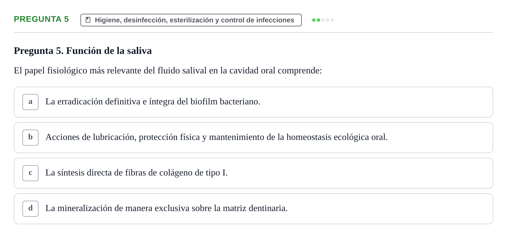 Enunciado: Pregunta 5