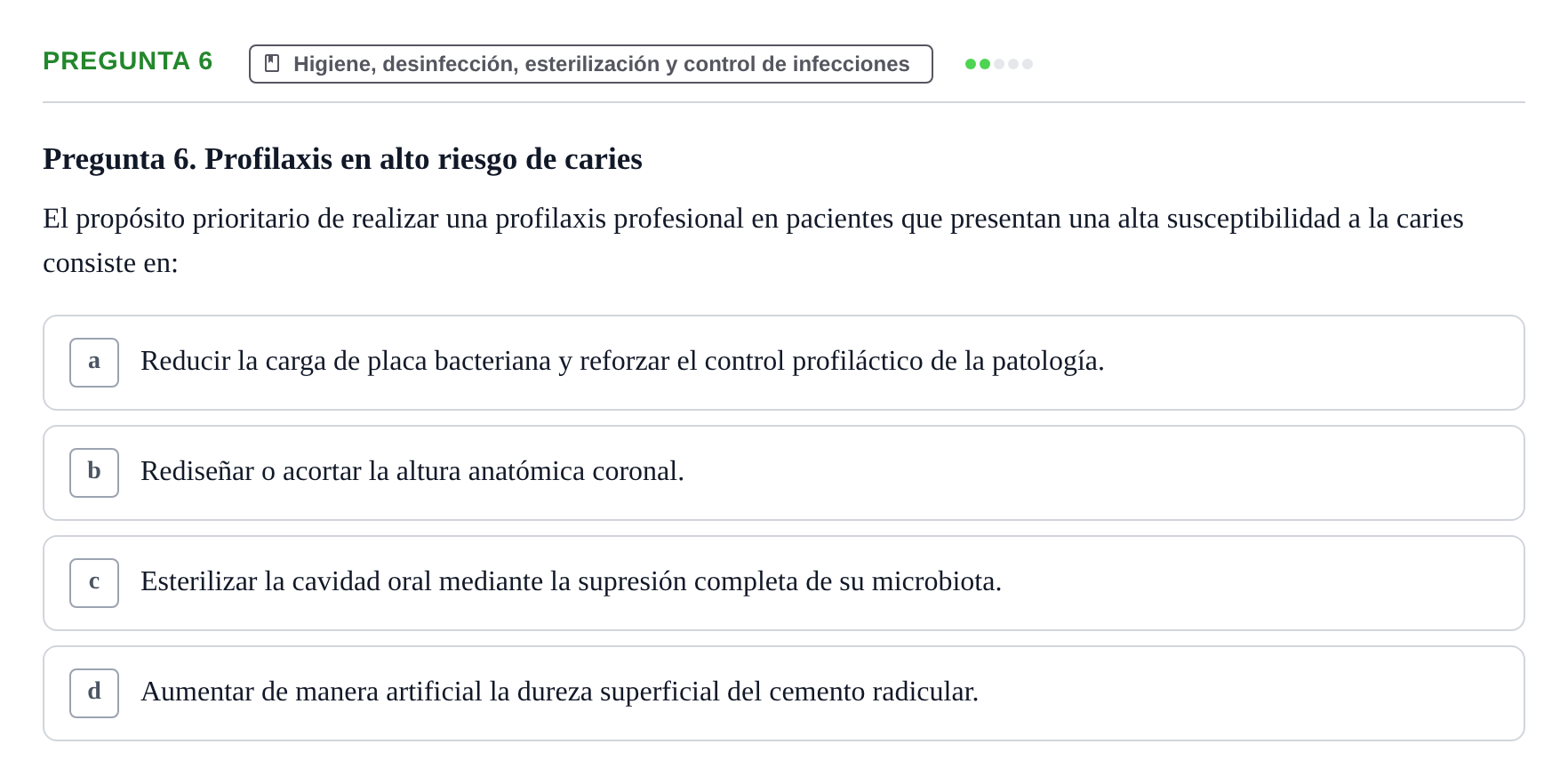Enunciado: Pregunta 6