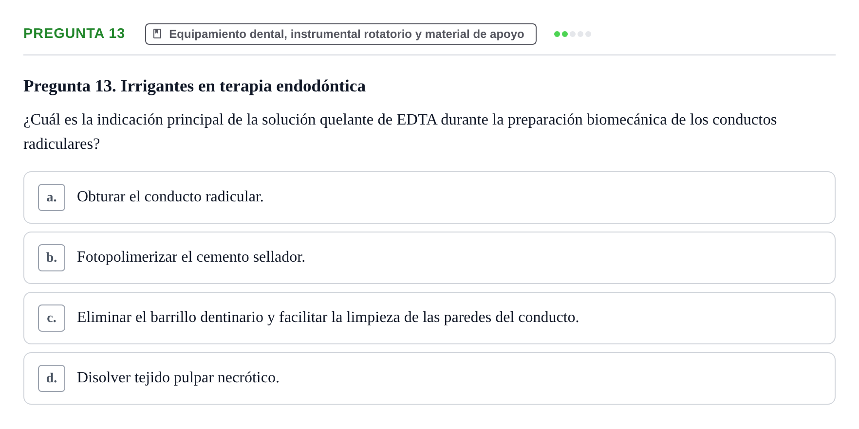 Enunciado: Pregunta 13