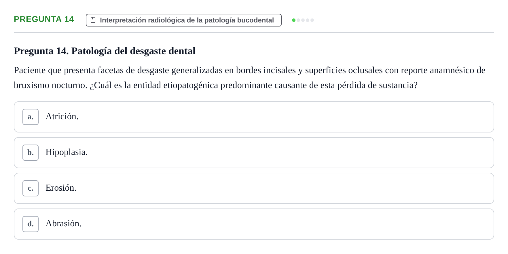 Enunciado: Pregunta 14