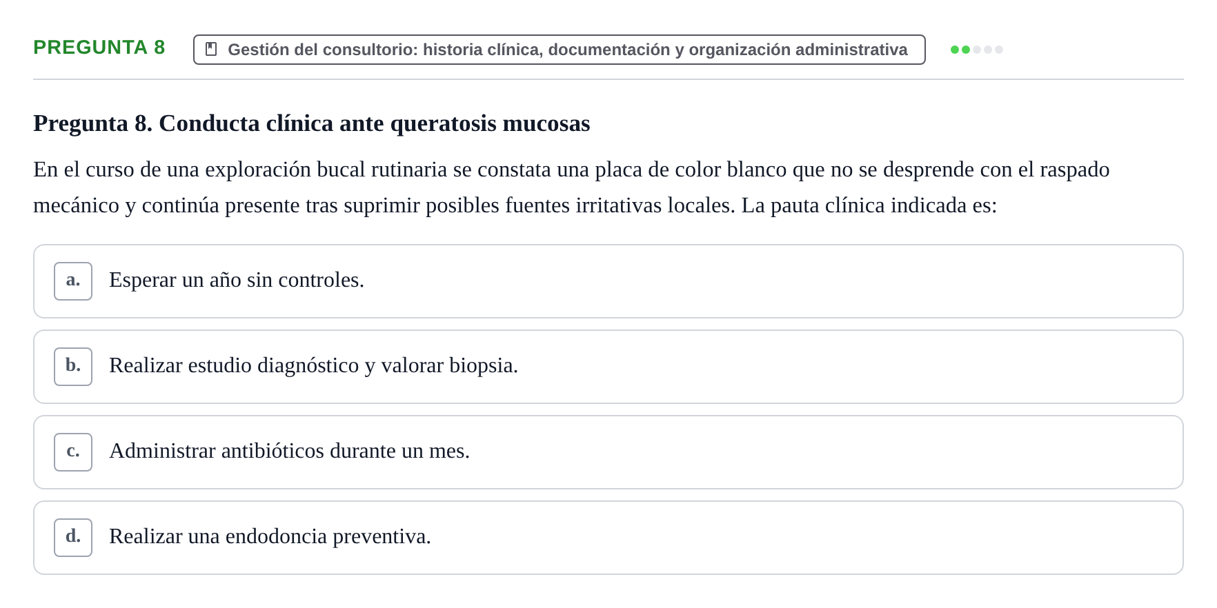 Enunciado: Pregunta 8