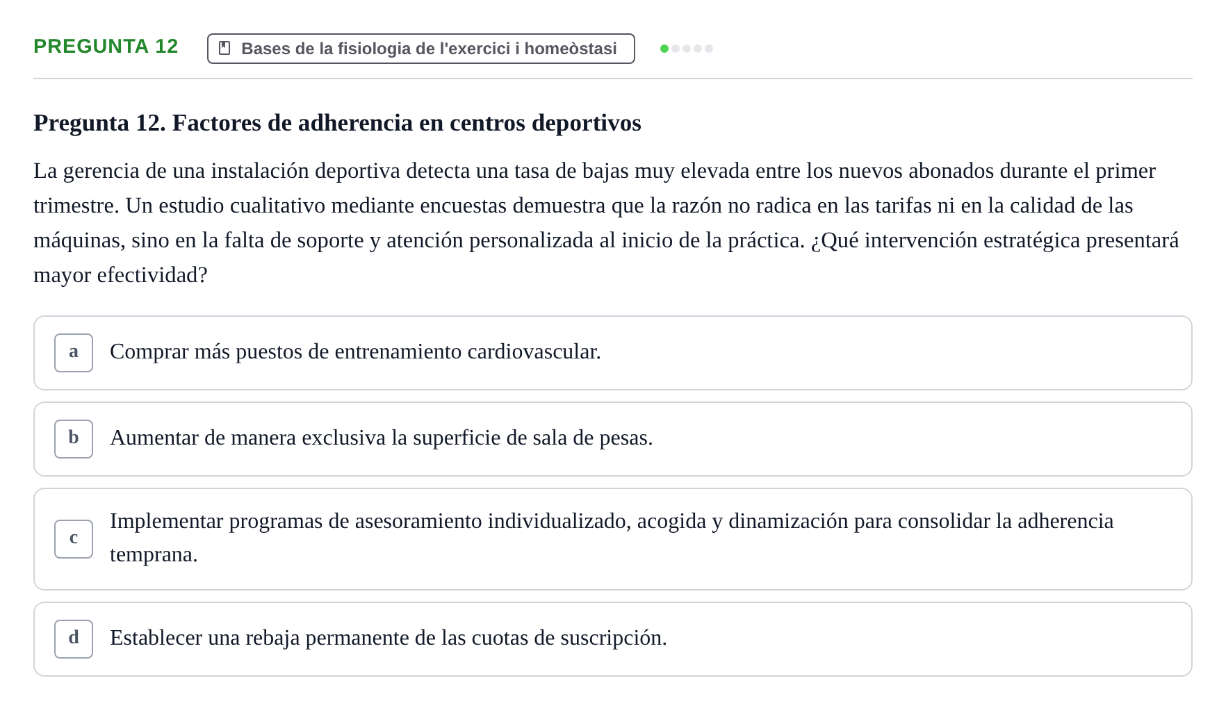 Enunciado: Pregunta 12