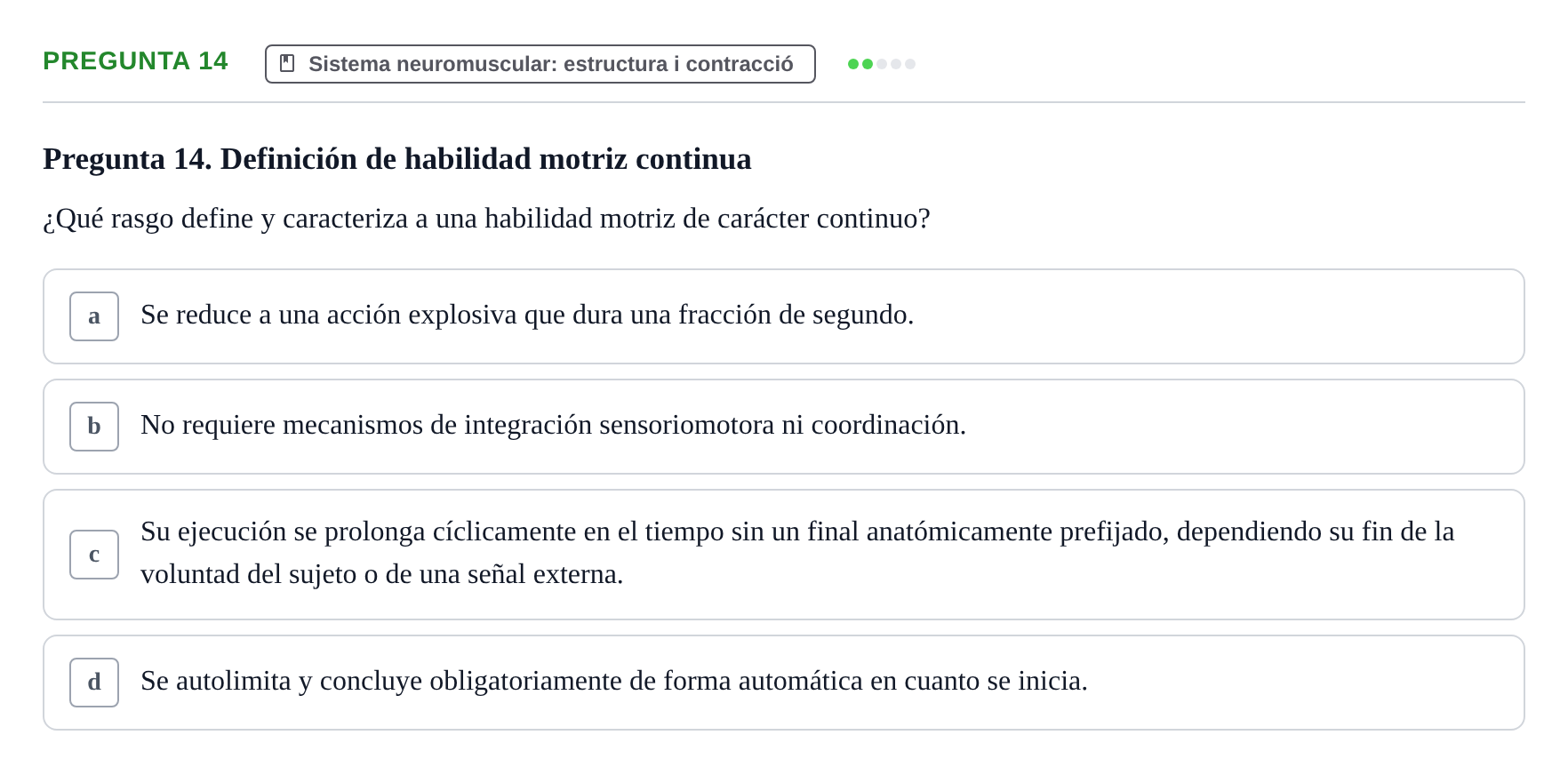 Enunciado: Pregunta 14