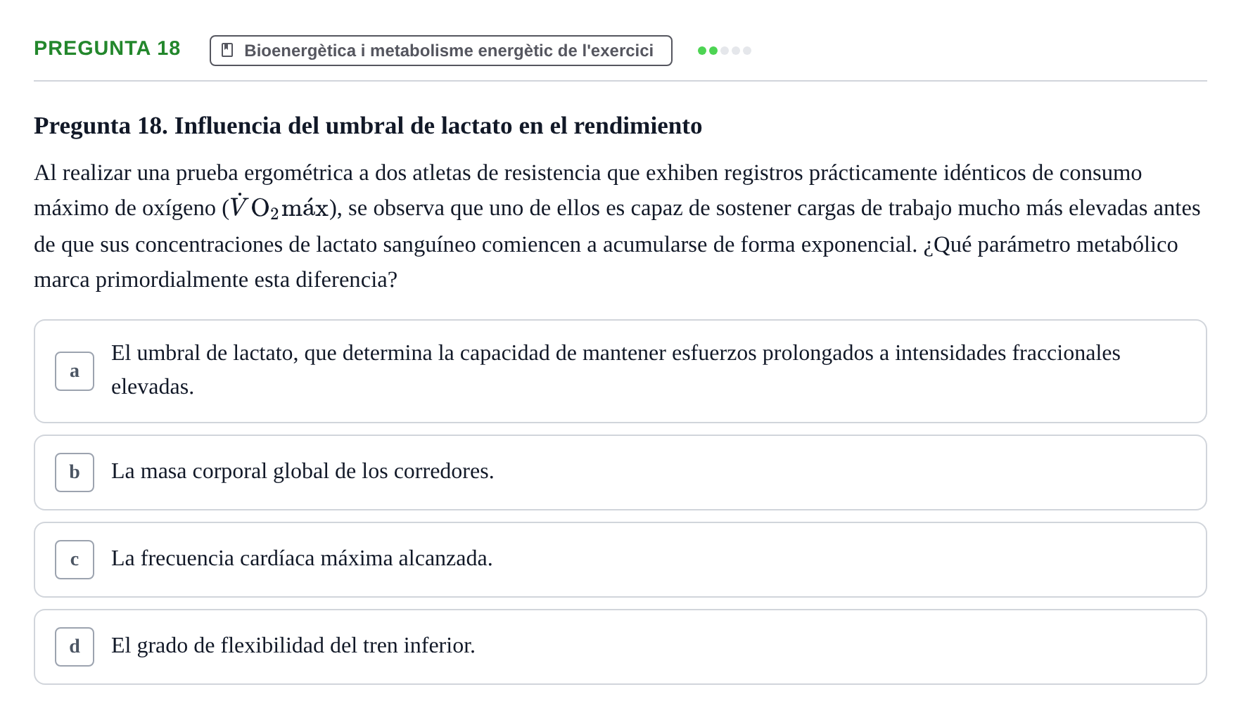 Enunciado: Pregunta 18