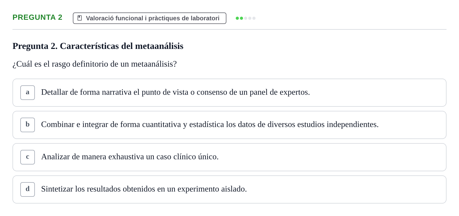 Enunciado: Pregunta 2