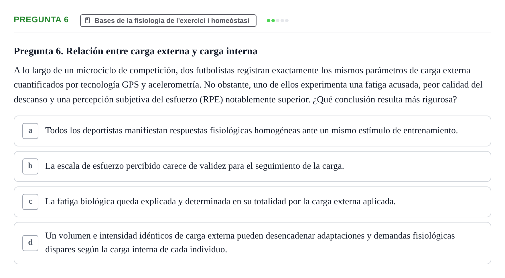 Enunciado: Pregunta 6
