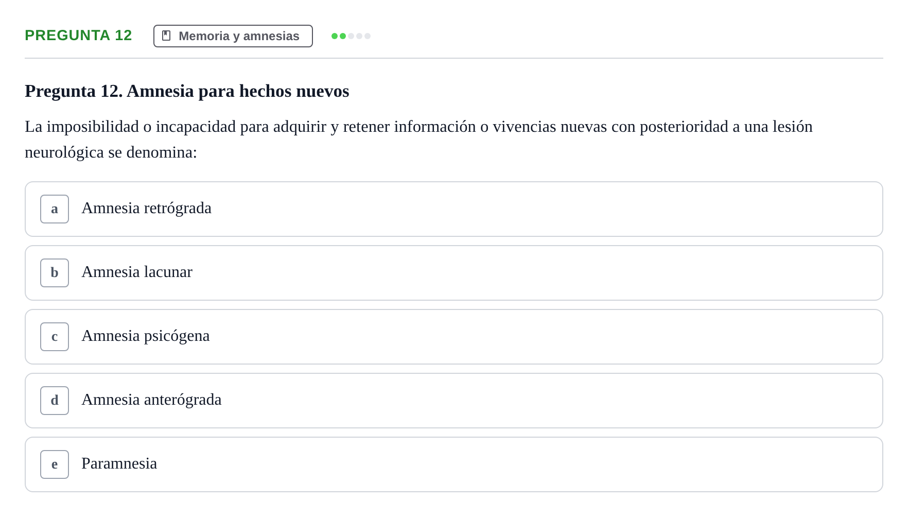 Enunciado: Pregunta 12 · Psicología y Comunicación UB 2012