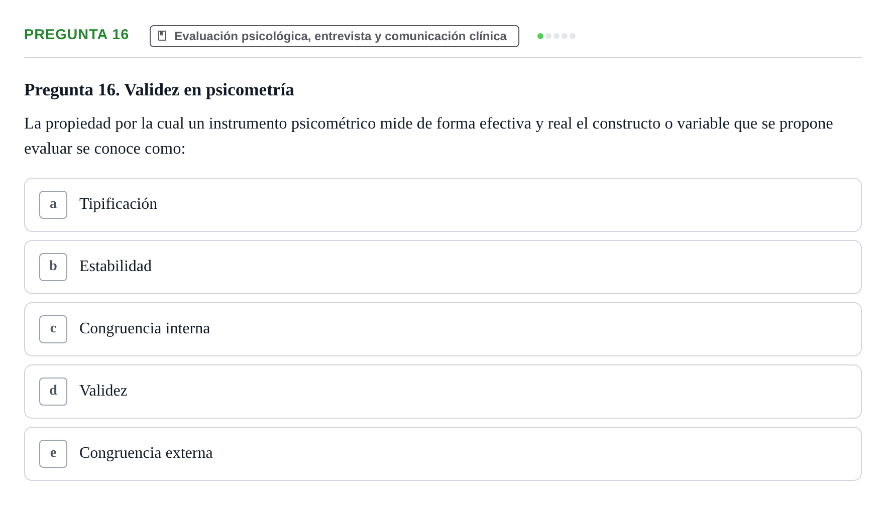 Enunciado: Pregunta 16 · Psicología y Comunicación UB 2012
