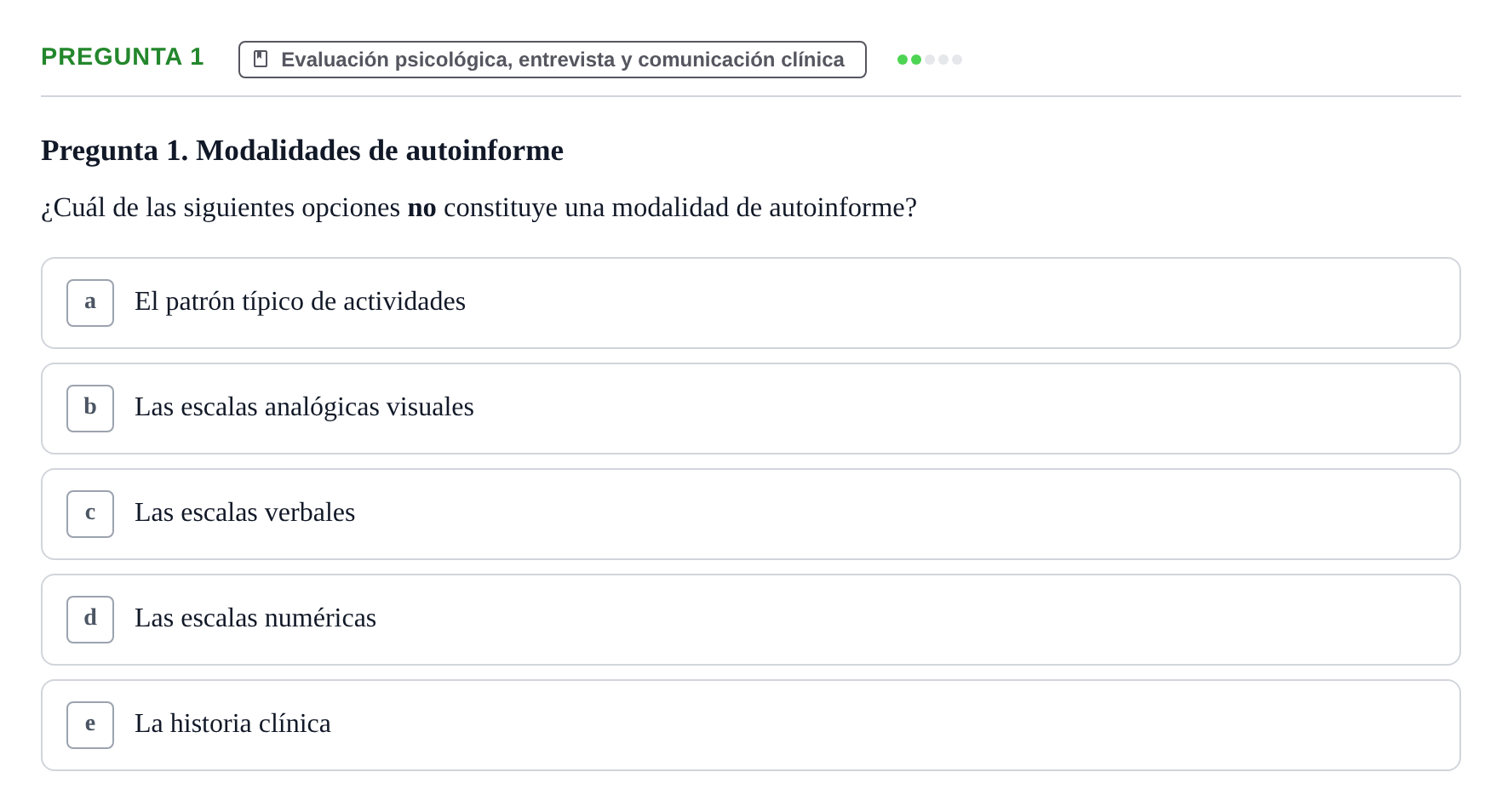 Enunciado: Pregunta 1 · Psicología y Comunicación UB 2012