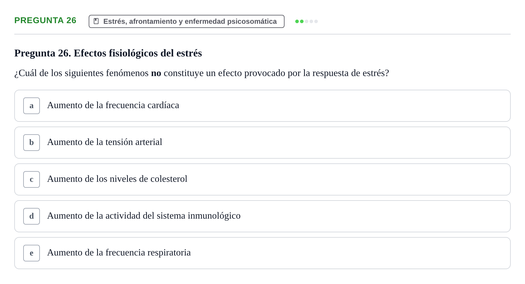 Enunciado: Pregunta 26 · Psicología y Comunicación UB 2012