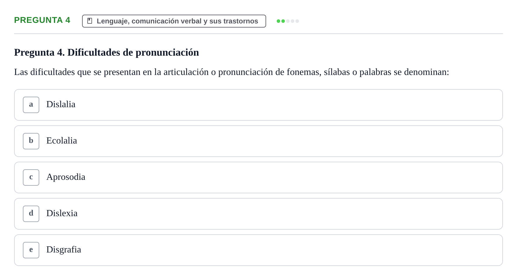 Enunciado: Pregunta 4 · Psicología y Comunicación UB 2012