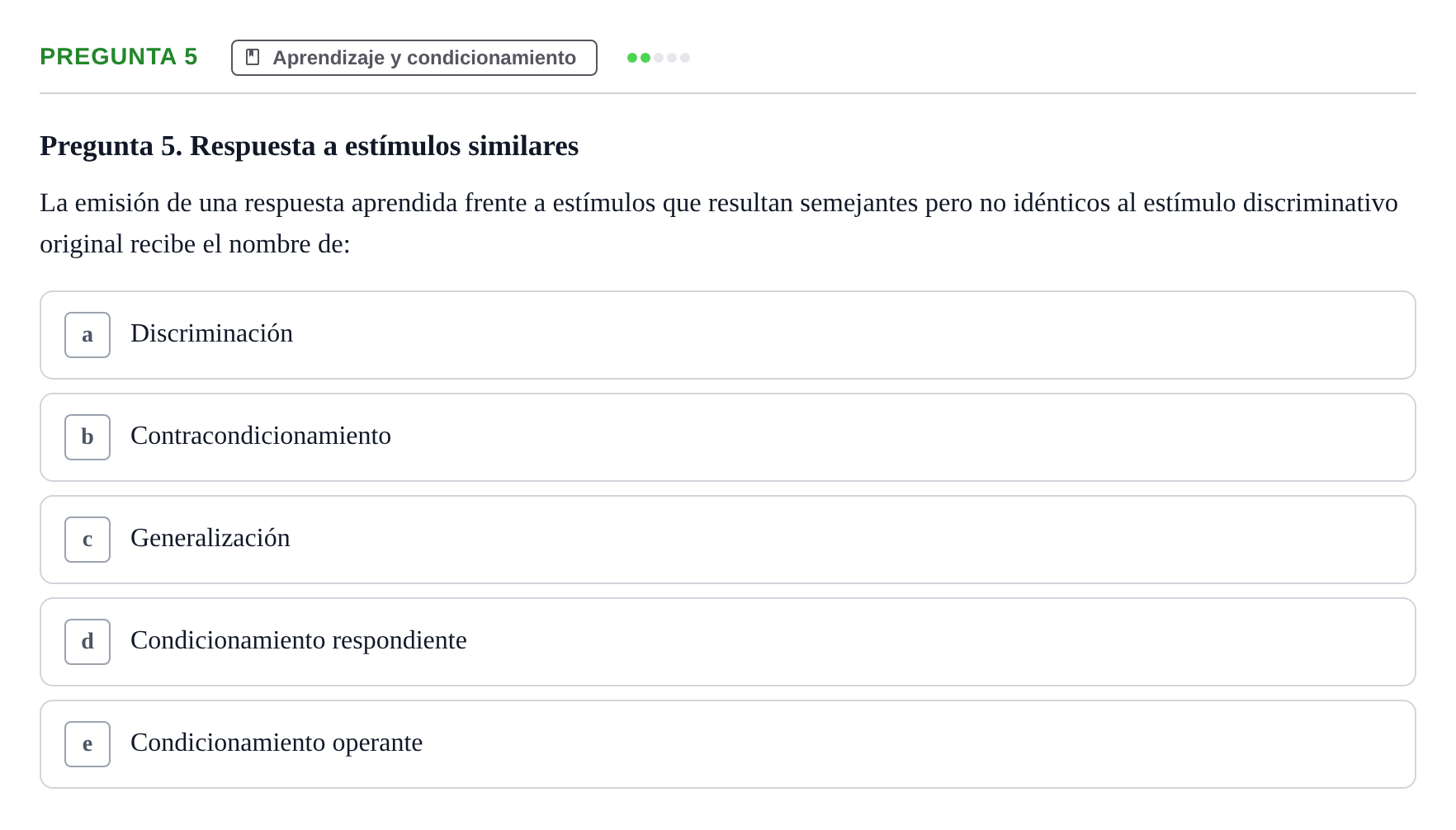 Enunciado: Pregunta 5 · Psicología y Comunicación UB 2012