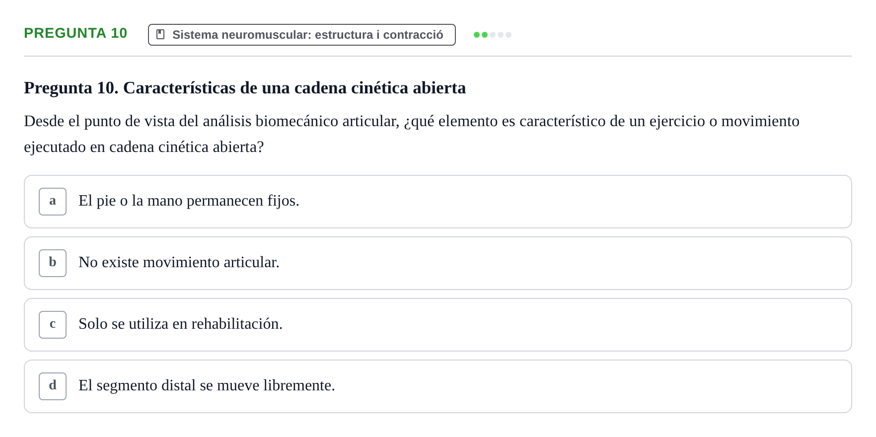 Enunciado: Pregunta 10