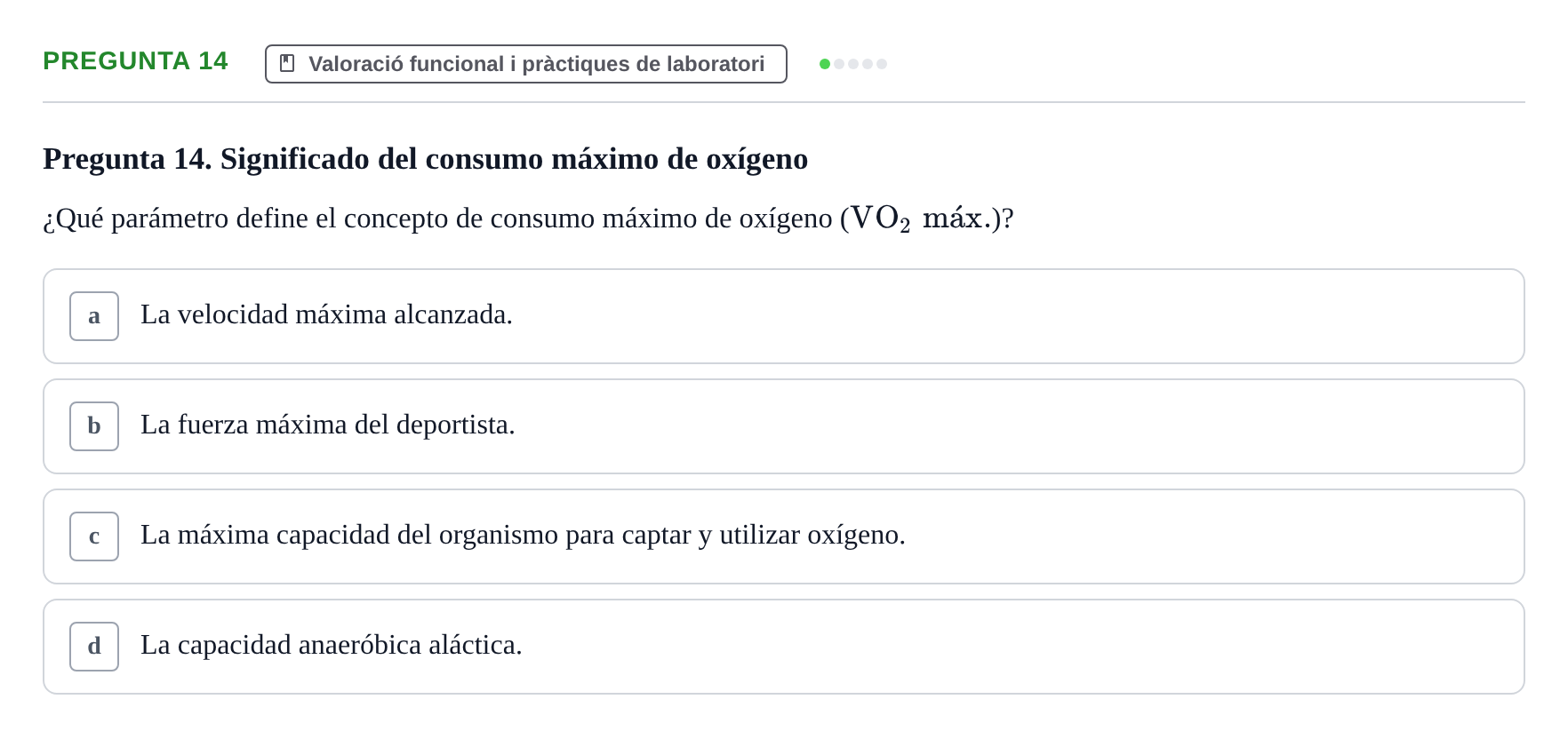 Enunciado: Pregunta 14