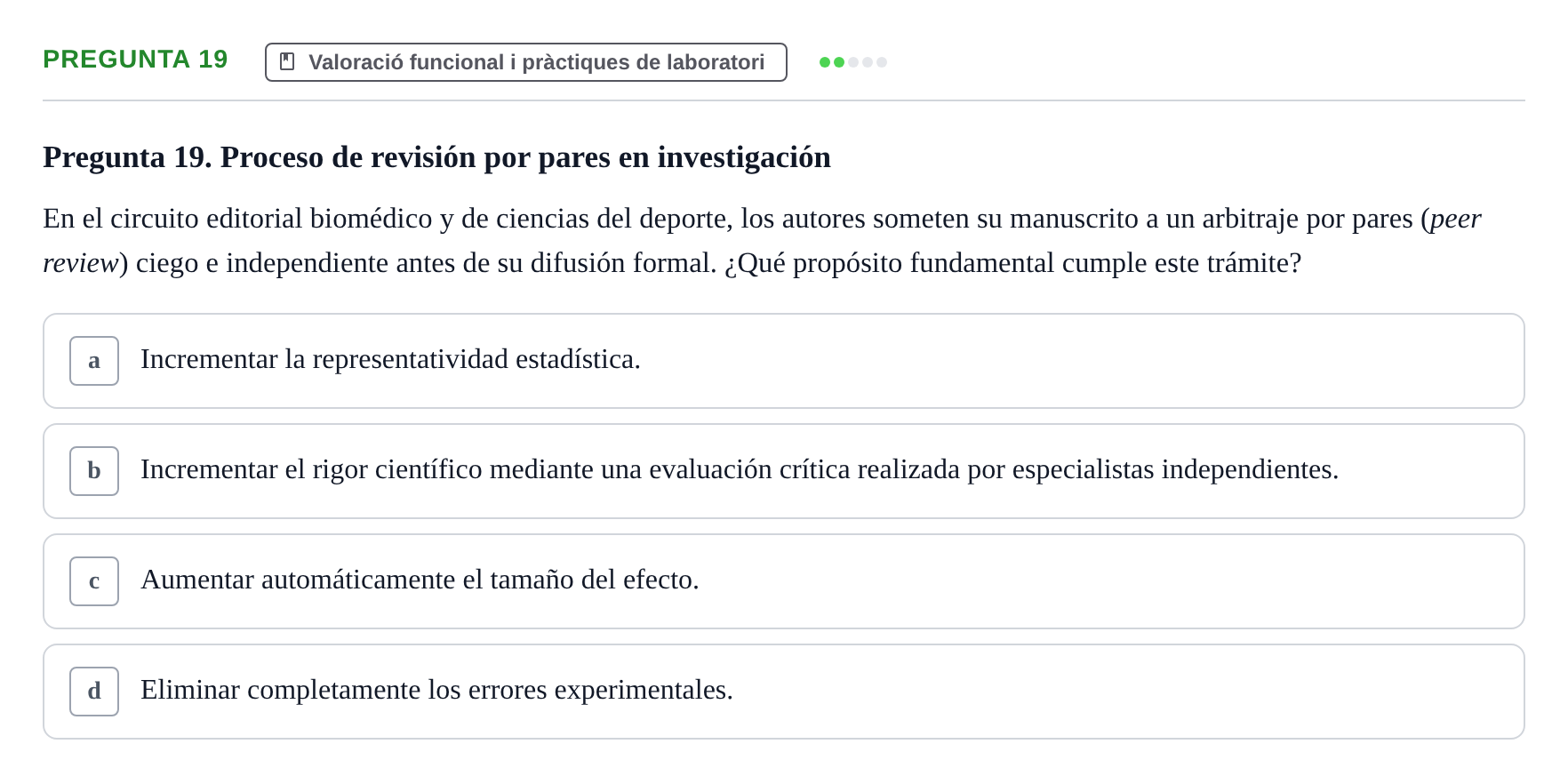 Enunciado: Pregunta 19