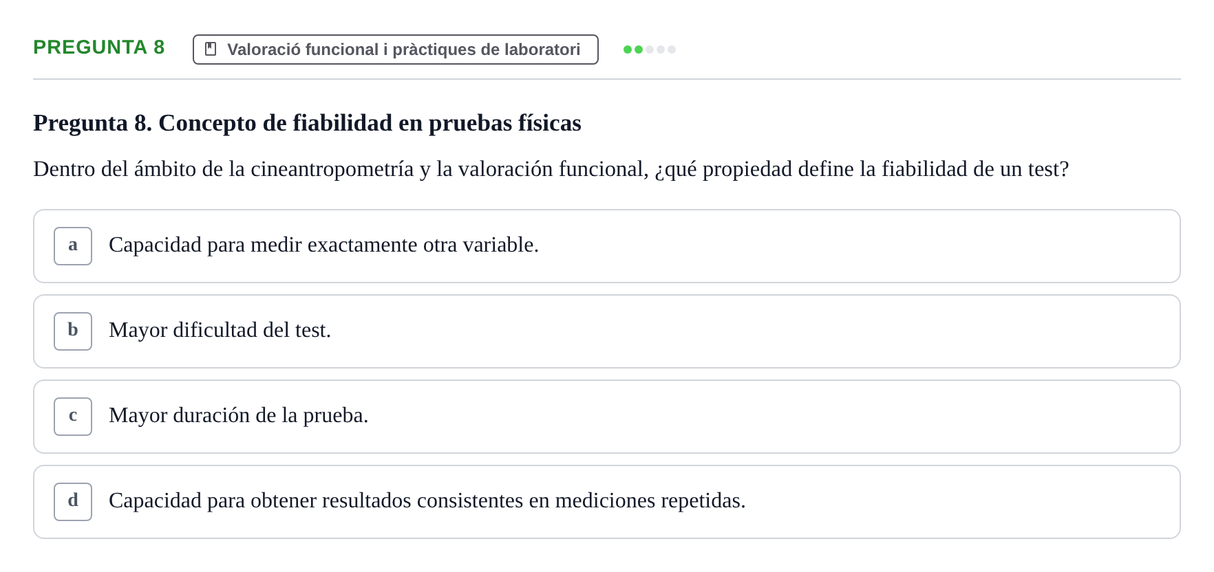 Enunciado: Pregunta 8