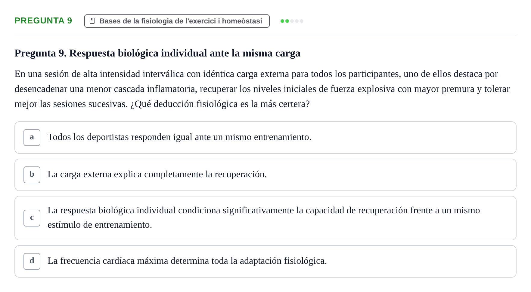 Enunciado: Pregunta 9