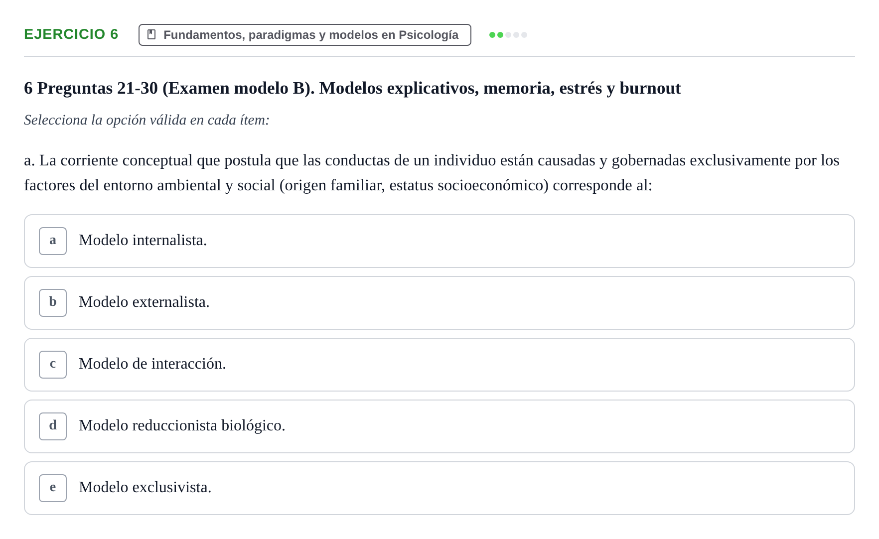 Enunciado: Ejercicio 6 - Fundamentos, paradigmas y modelos en Psicolog… · Psicología y Comunicación UB 2017