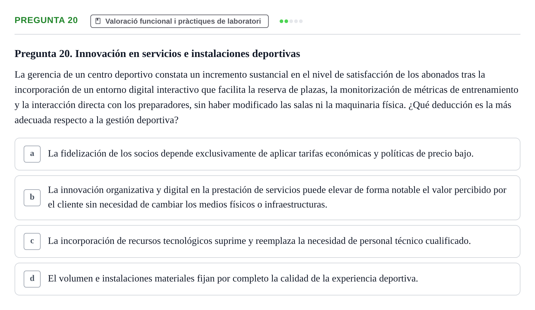 Enunciado: Pregunta 20