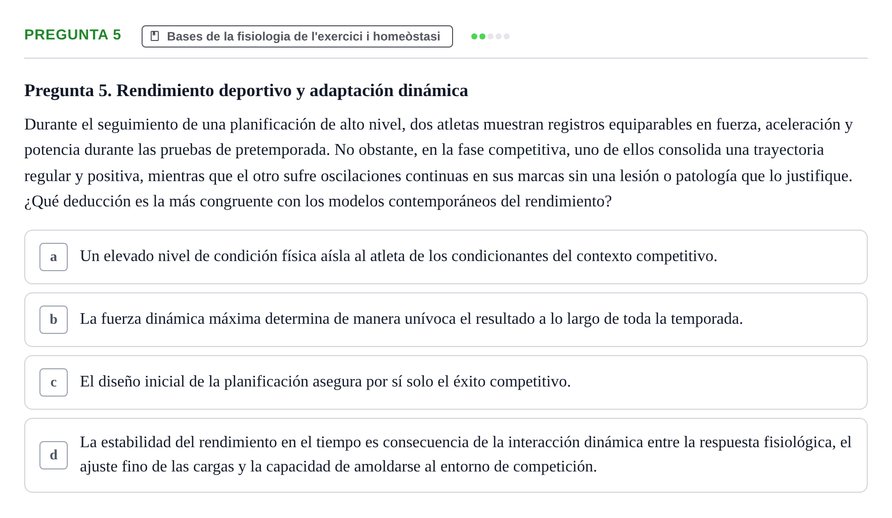 Enunciado: Pregunta 5