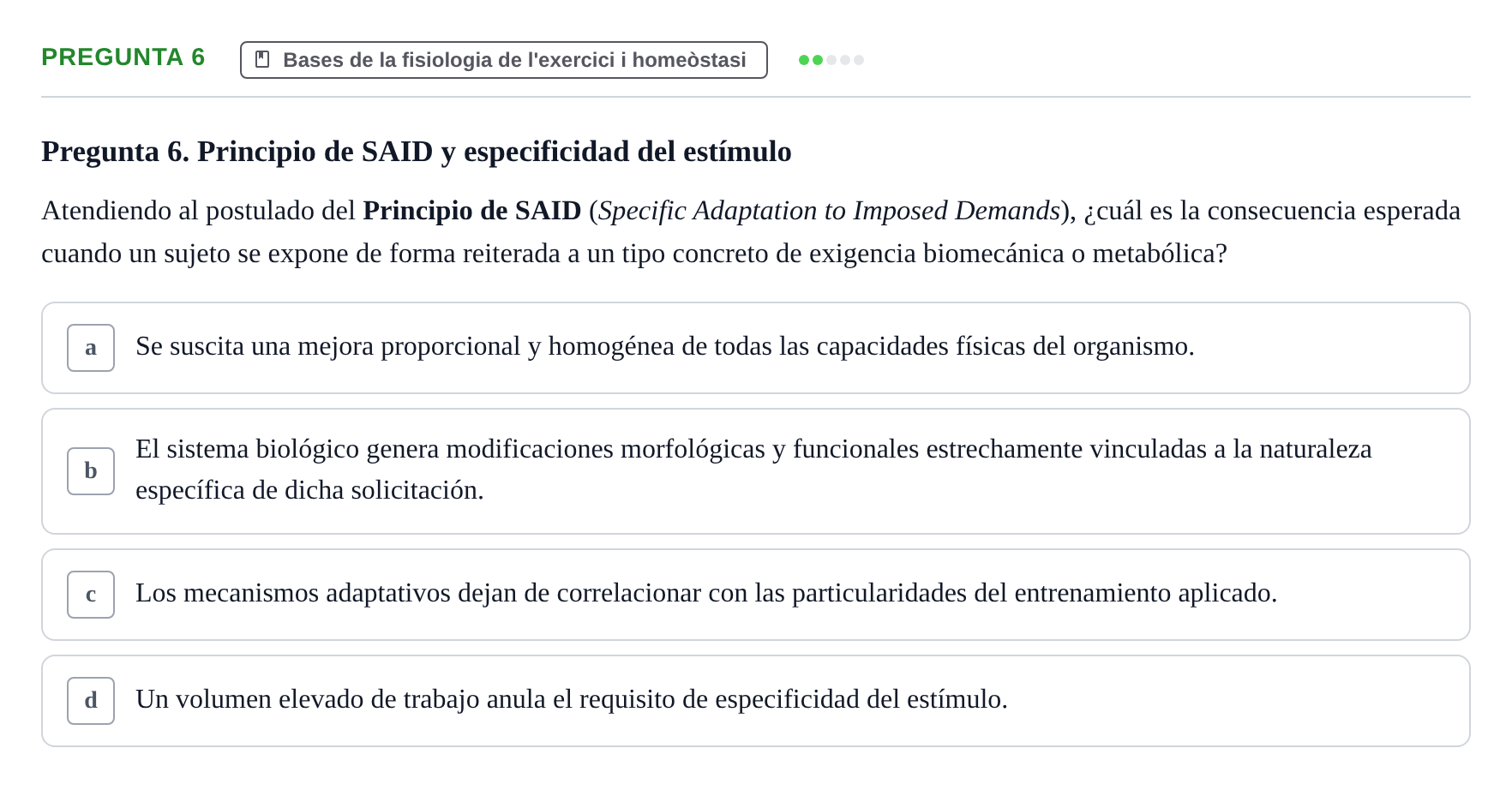 Enunciado: Pregunta 6