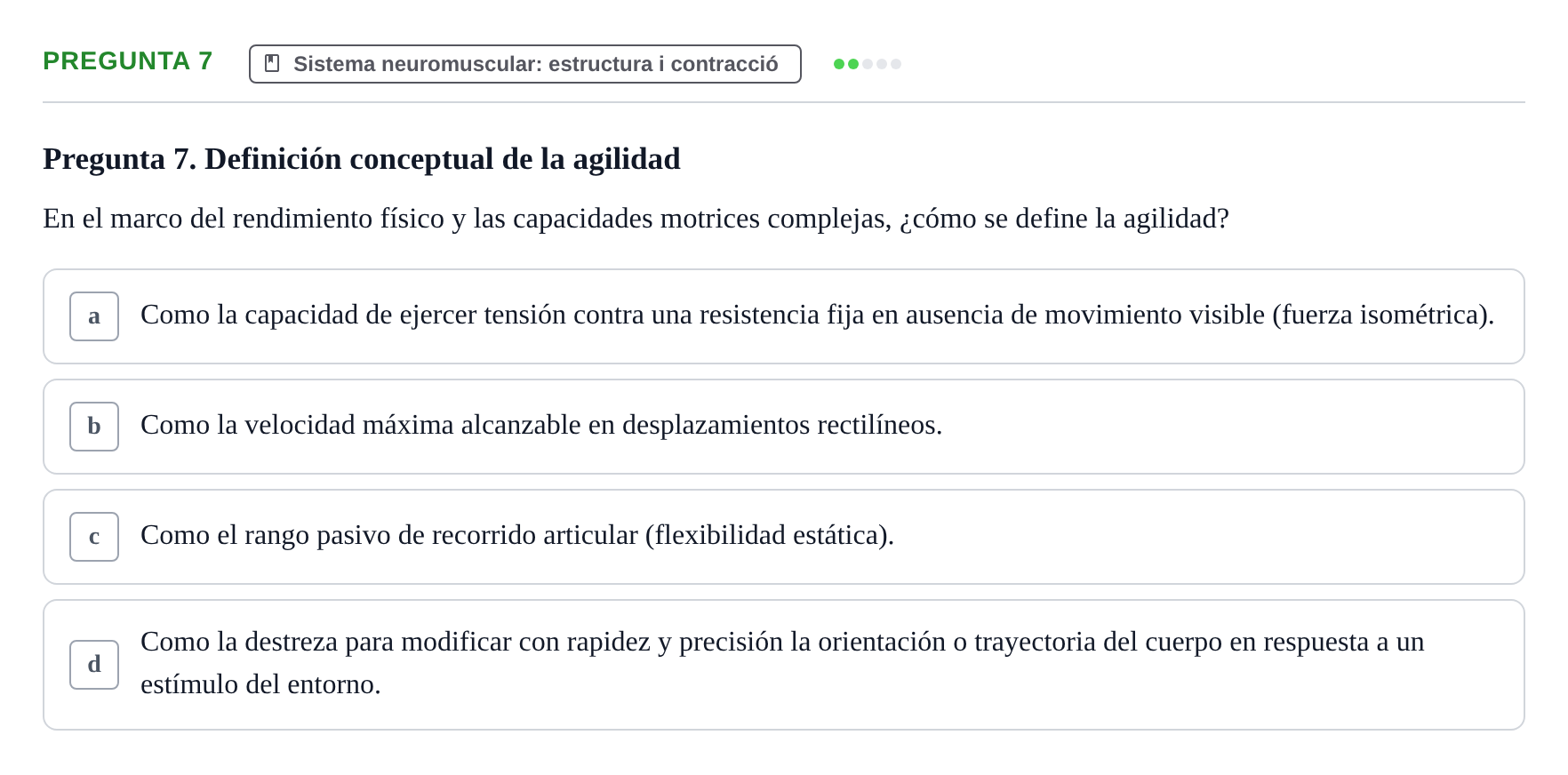 Enunciado: Pregunta 7