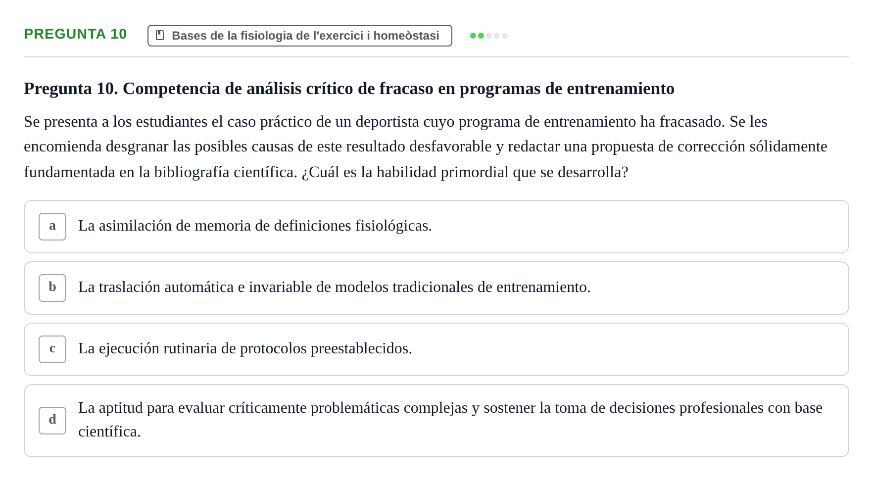 Enunciado: Pregunta 10