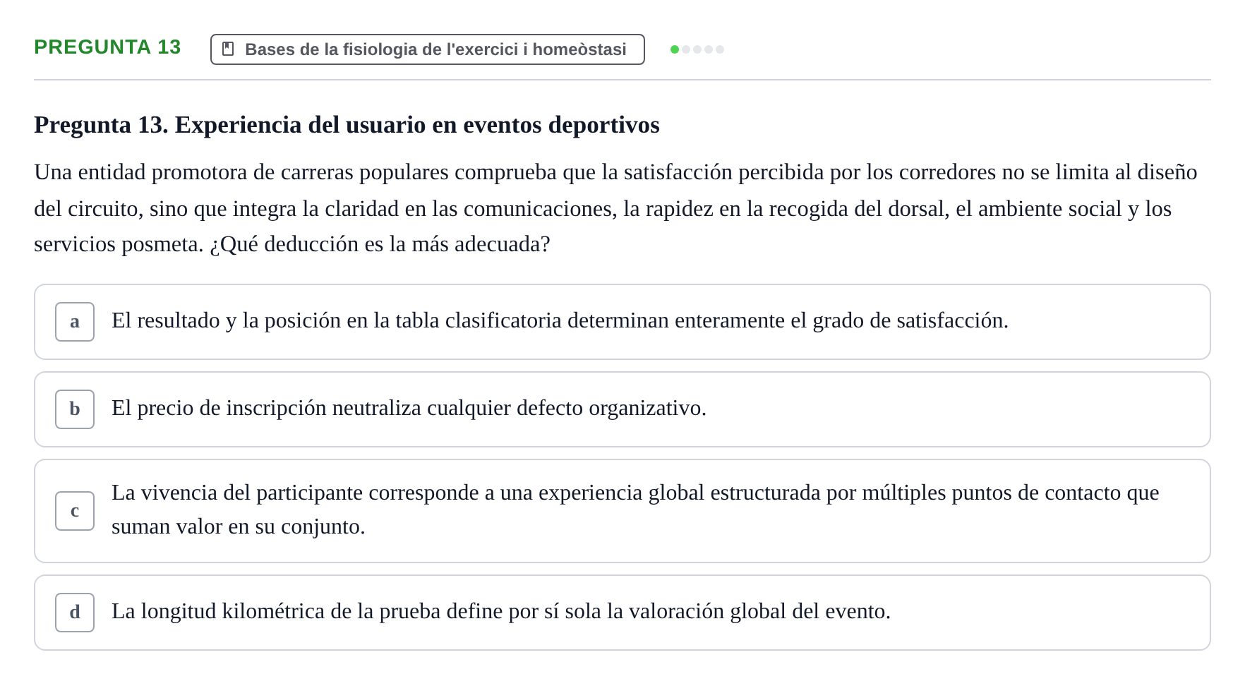 Enunciado: Pregunta 13