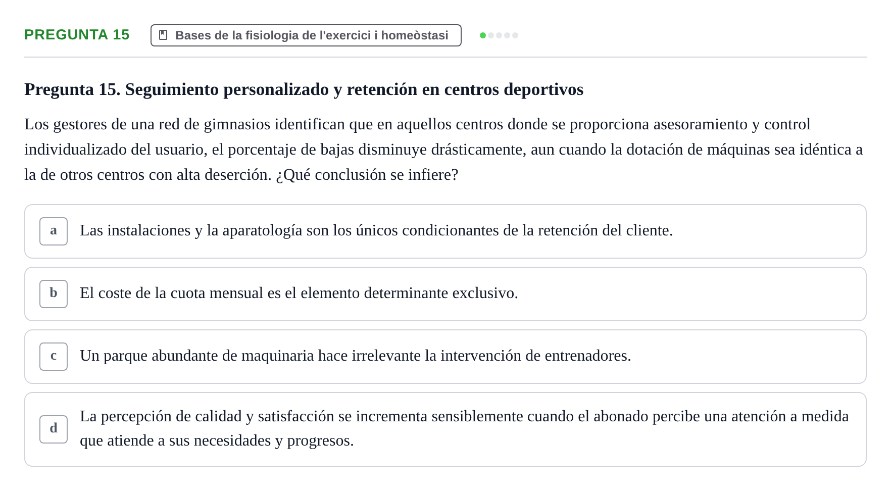 Enunciado: Pregunta 15