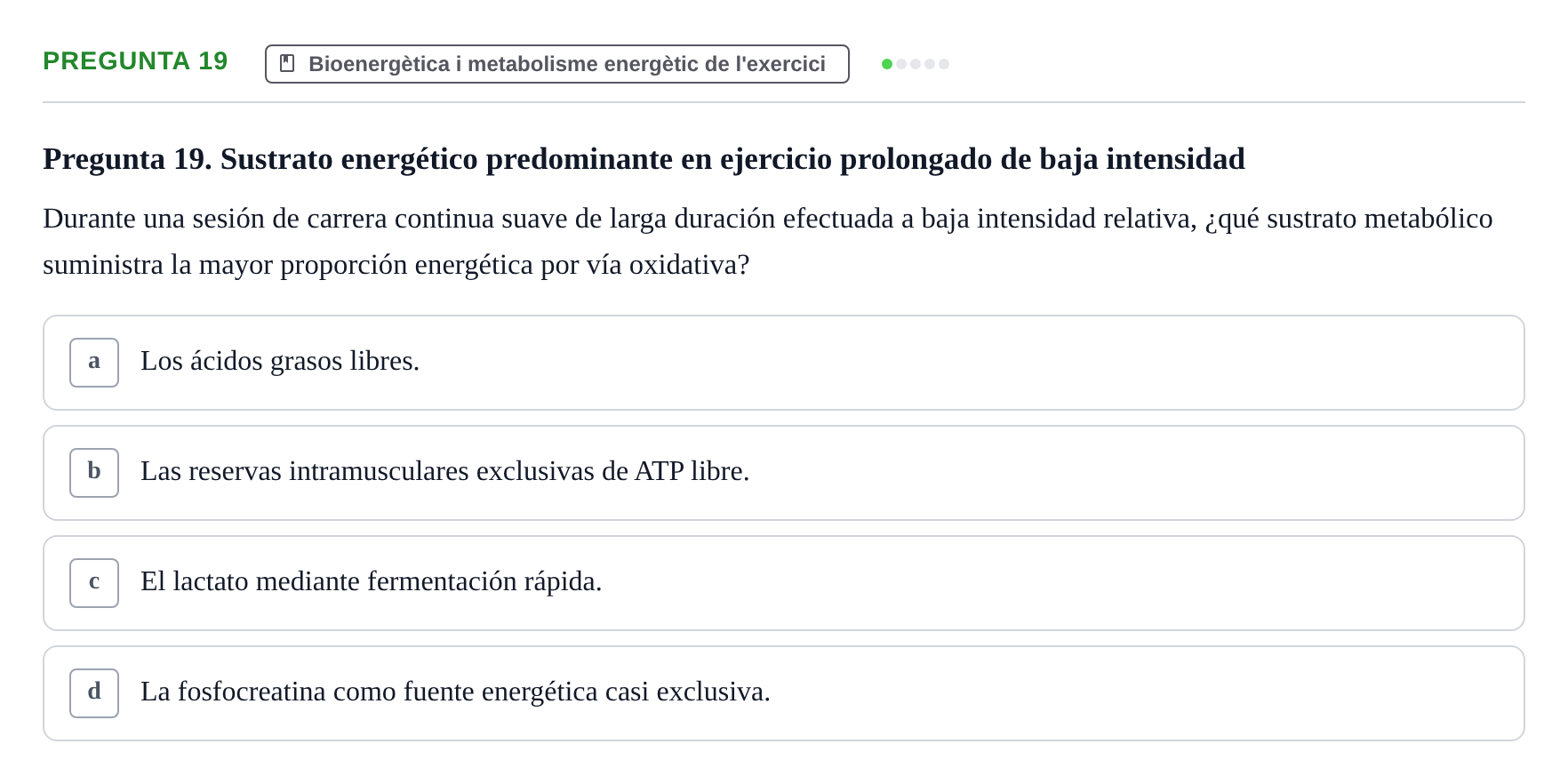 Enunciado: Pregunta 19