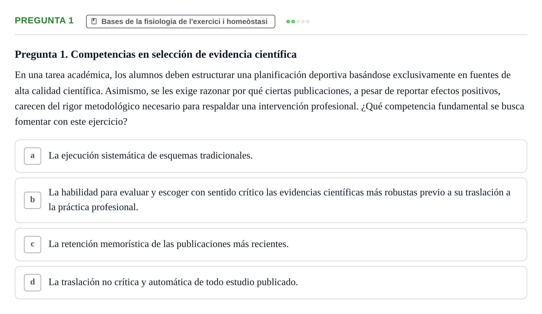 Enunciado: Pregunta 1