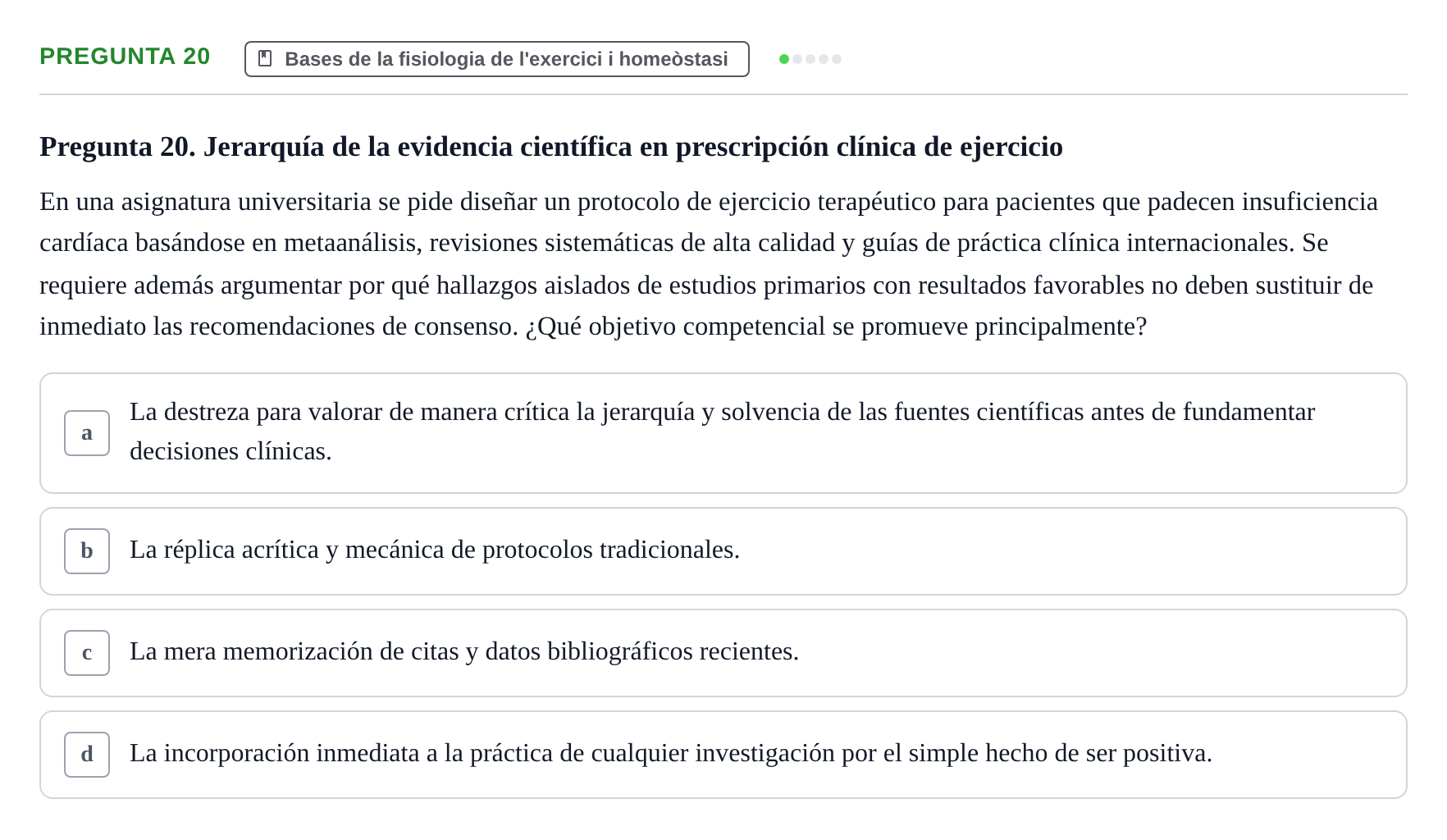 Enunciado: Pregunta 20