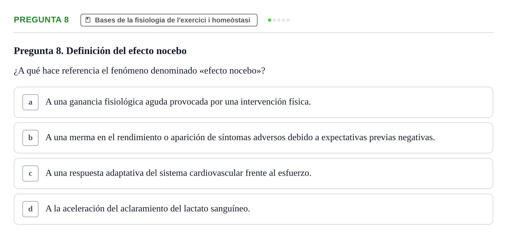 Enunciado: Pregunta 8