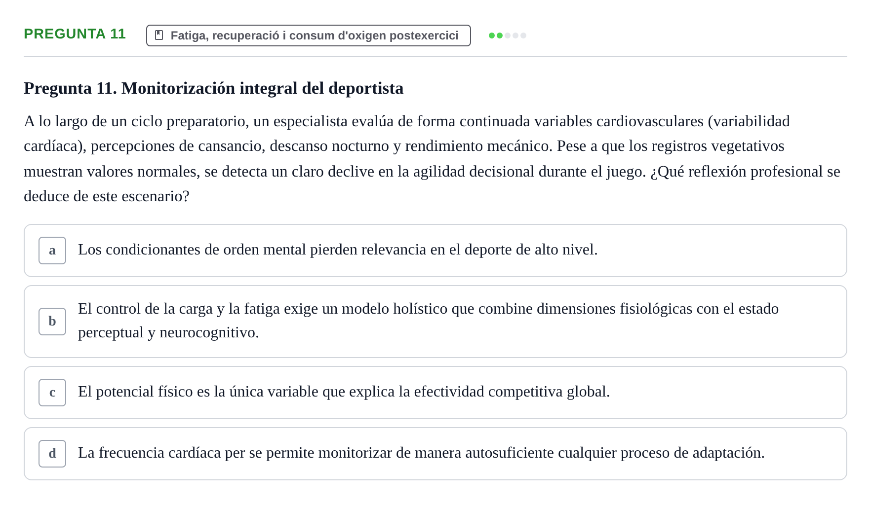 Enunciado: Pregunta 11
