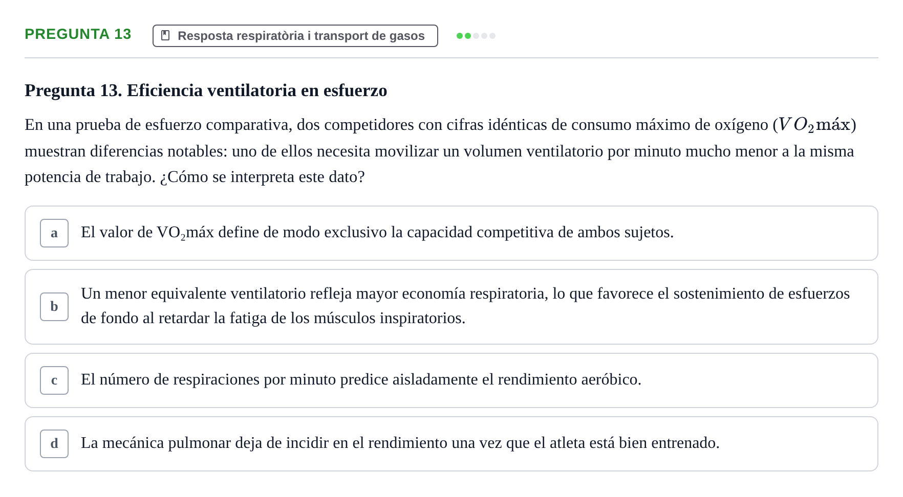 Enunciado: Pregunta 13
