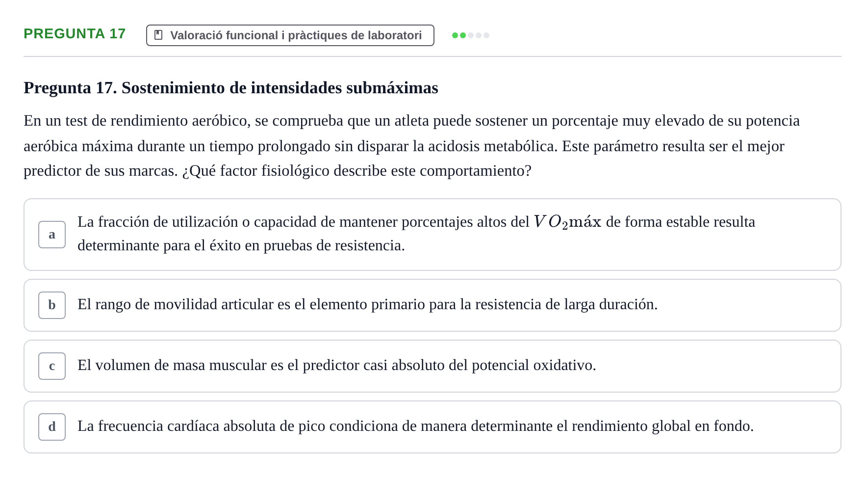 Enunciado: Pregunta 17