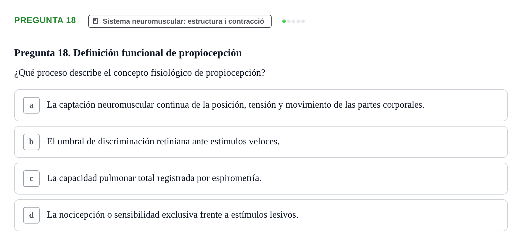 Enunciado: Pregunta 18