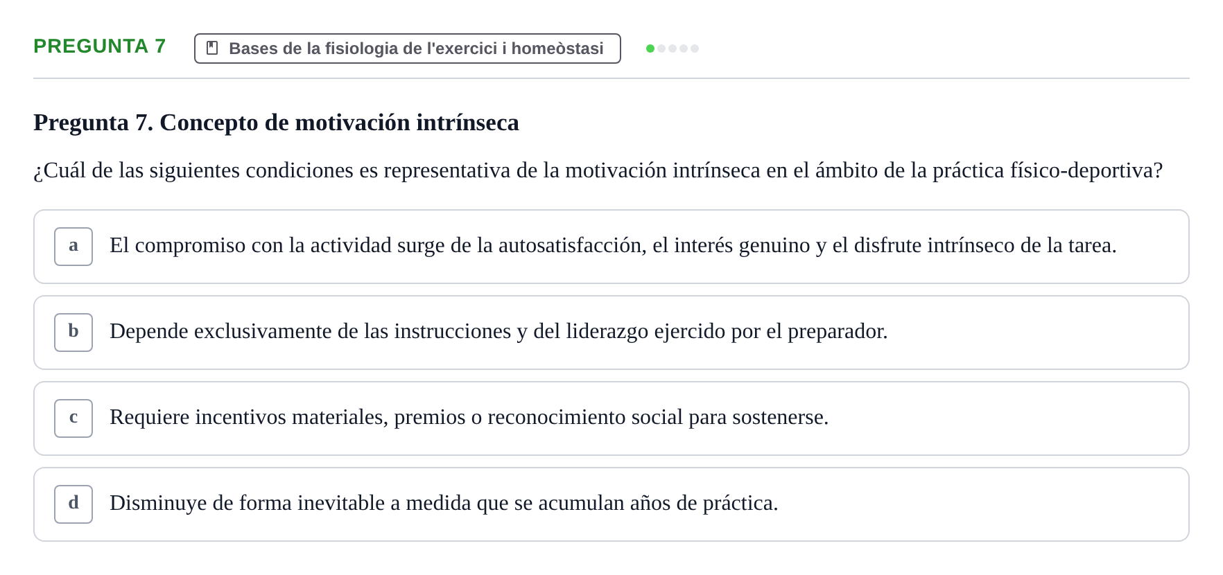 Enunciado: Pregunta 7