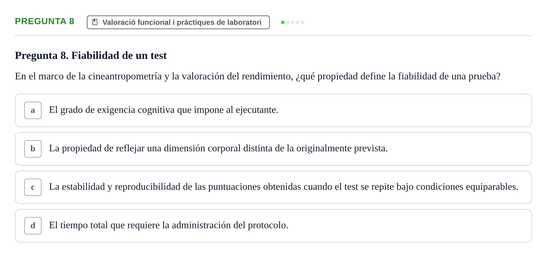 Enunciado: Pregunta 8