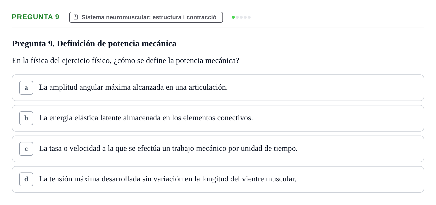 Enunciado: Pregunta 9