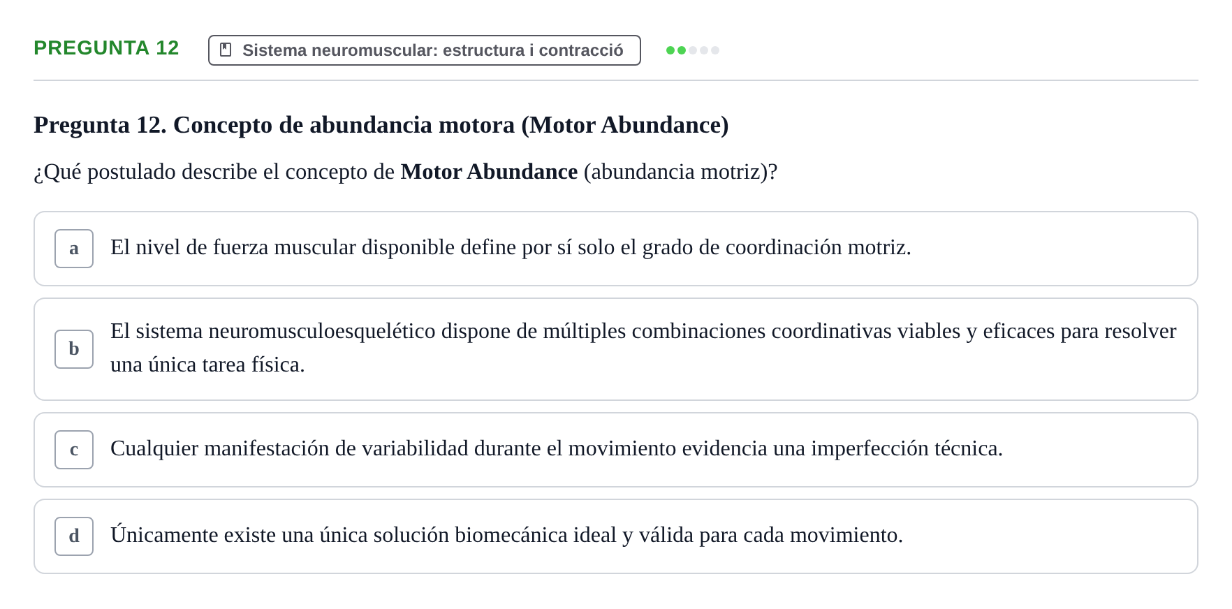 Enunciado: Pregunta 12