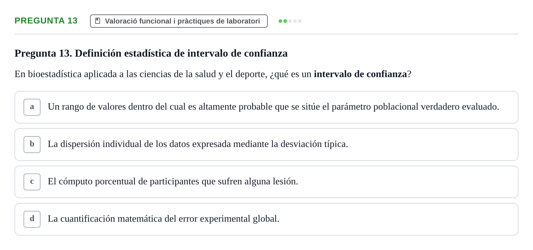 Enunciado: Pregunta 13